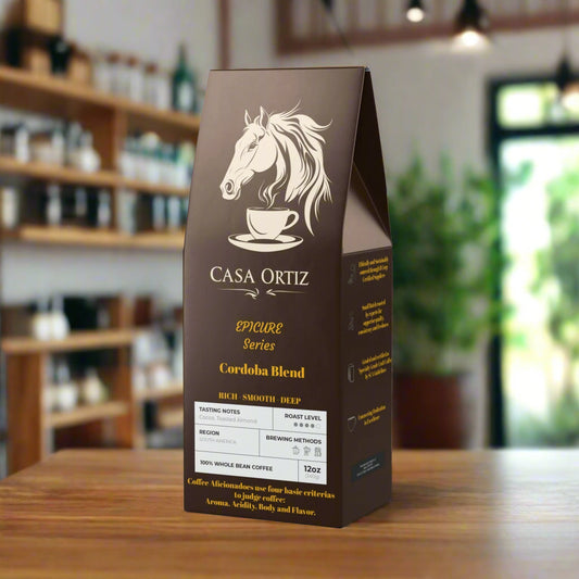 Casa Ortiz Coffee - Cordoba Blend - Rich - Smooth - Deep - Medium Dark Roast - Casa Ortiz Coffee