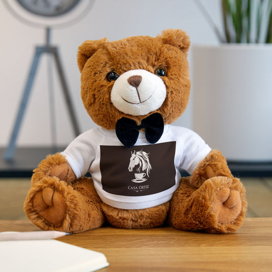 Casa Ortiz Merchandise - Teddy Bear with T-Shirt - Casa Ortiz Coffee