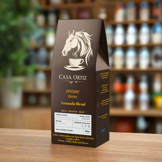 Casa Ortiz Coffee - Granada Blend - Rich - Smooth - Deep - Dark French Roast - Casa Ortiz Coffee