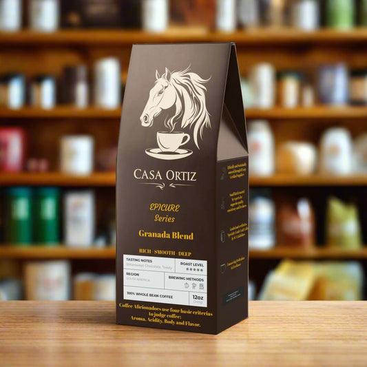 Casa Ortiz Coffee - Granada Blend - Rich - Smooth - Deep - Dark French Roast - Casa Ortiz Coffee