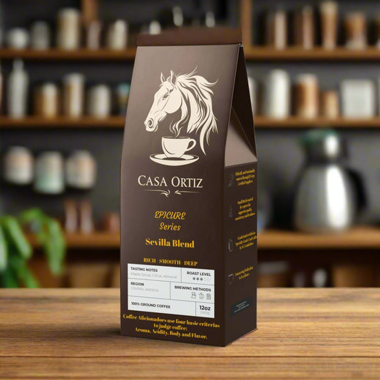 Casa Ortiz Coffee - Sevilla Blend - Rich - Smooth - Deep - Medium Roast - Casa Ortiz Coffee