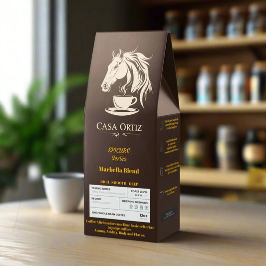 Casa Ortiz Coffee - Marbella Blend - Rich - Smooth - Deep - Medium Roast - Casa Ortiz Coffee