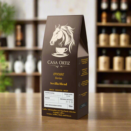 Casa Ortiz Coffee - Sevilla Blend - Rich - Smooth - Deep - Medium Roast - Casa Ortiz Coffee