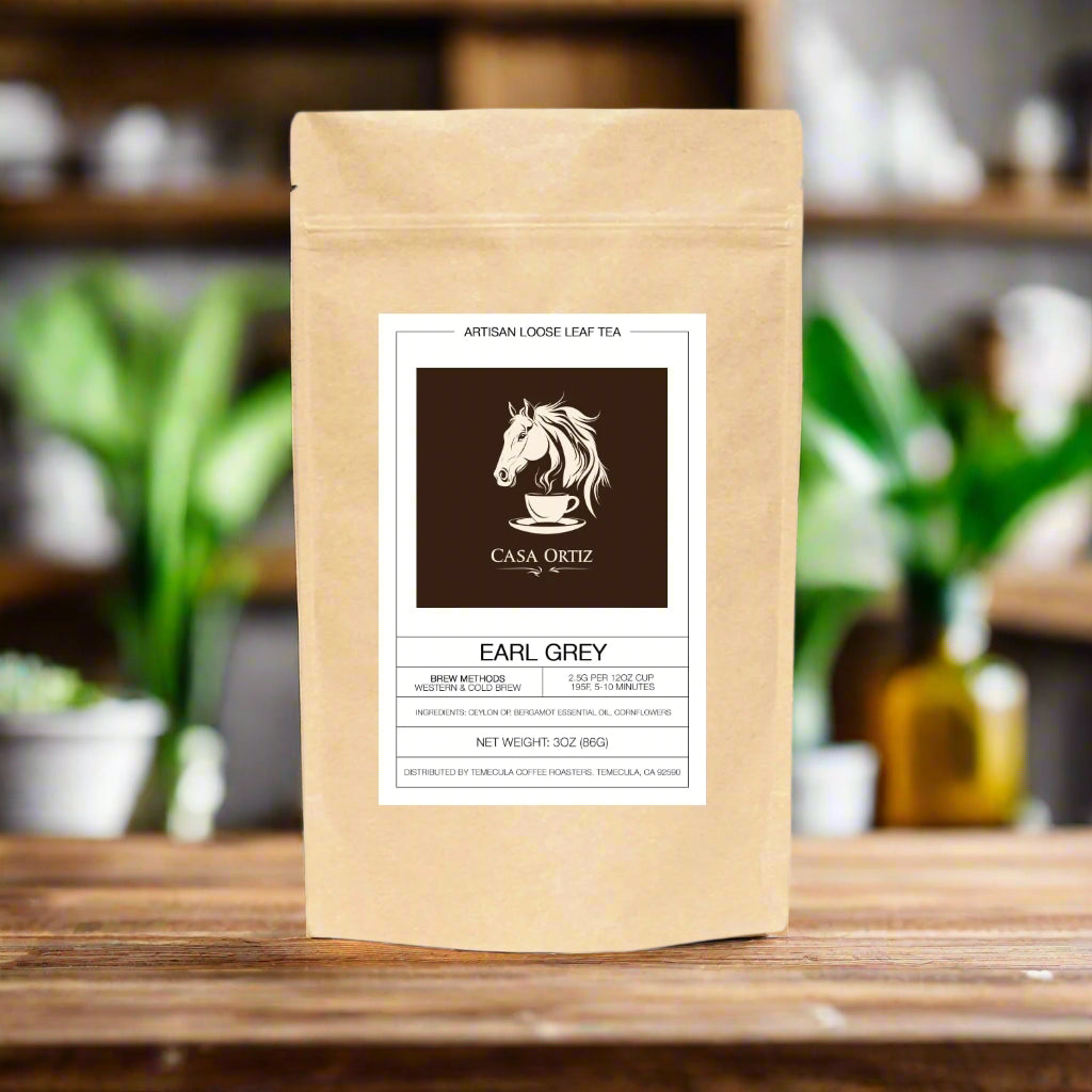 Casa Ortiz Tea - Earl Grey Loose Leaf Tea – A Classic Blend with a Bold, Citrus Twist - Casa Ortiz Coffee