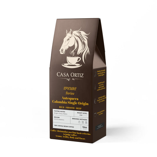 Casa Ortiz Coffee - Antequera Colombia Single Origin - Rich - Smooth - Deep - Light Medium Roast