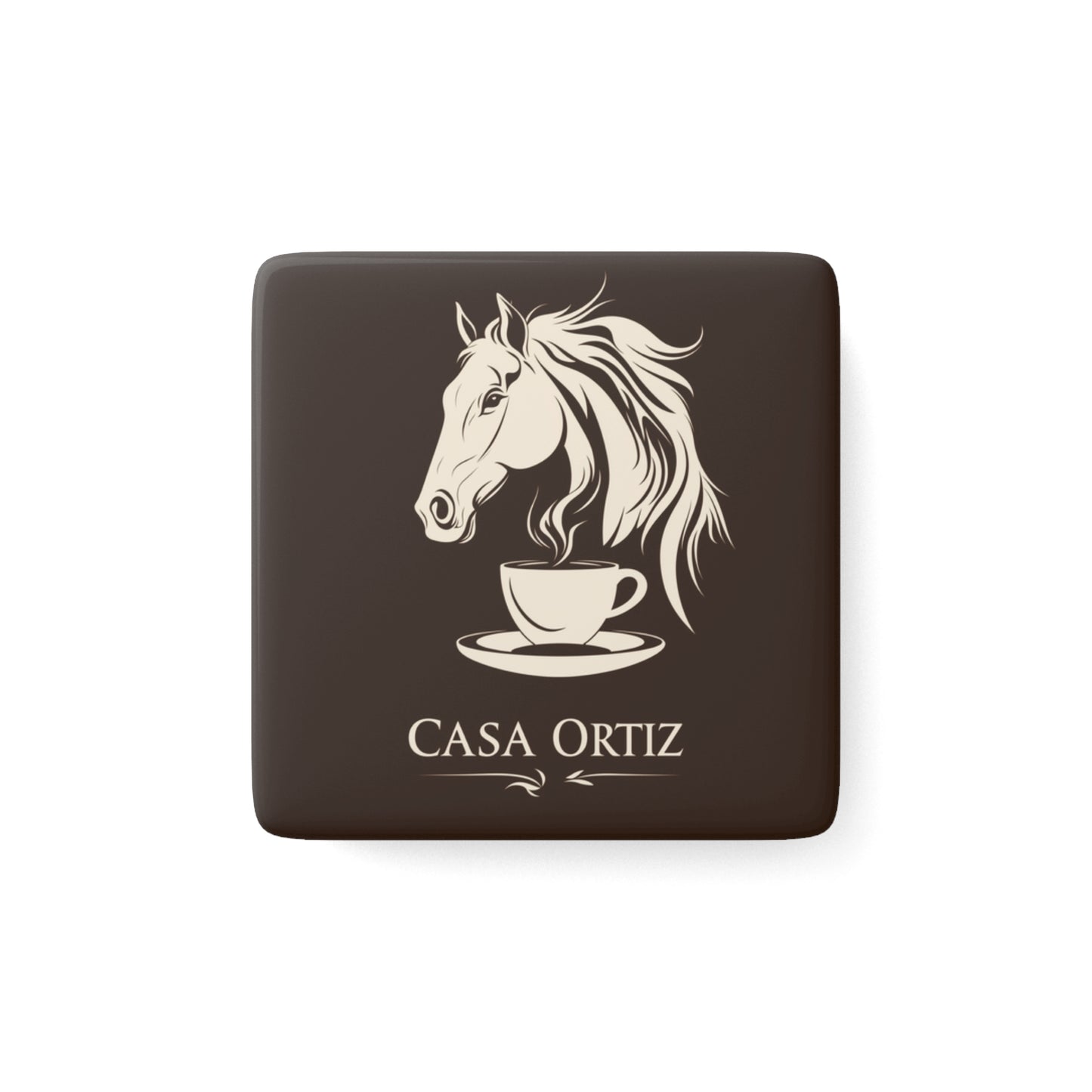 Casa Ortiz Merchandise - Porcelain Square Magnet